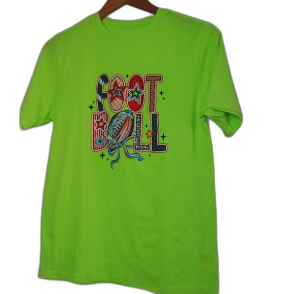 Wonder Nation Unisex Teens Football Neon Green Pullover Shirt XXL NWOT - Picture 7 of 14